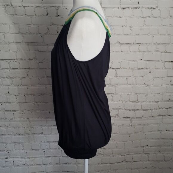 Bcbgmaxazria Navy Striped Tank Top - Picture 3 of 8